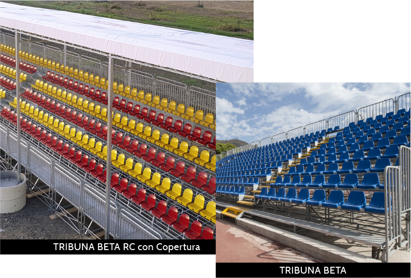 Seggiolini stadio, Sedute per tribune sportive, auditorium, eventi e  spettacolo